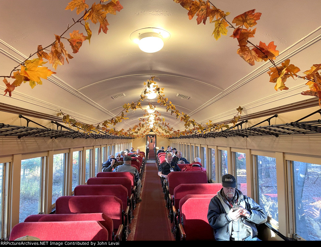 Interior of the regular coach 